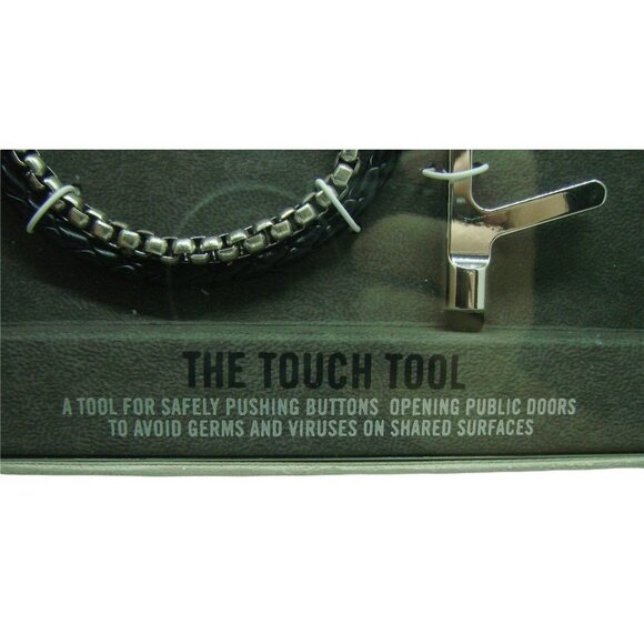 Steve Madden Touch Tool Set with Braided Braided Bracelets Silver NIB - Picture 2 of 7